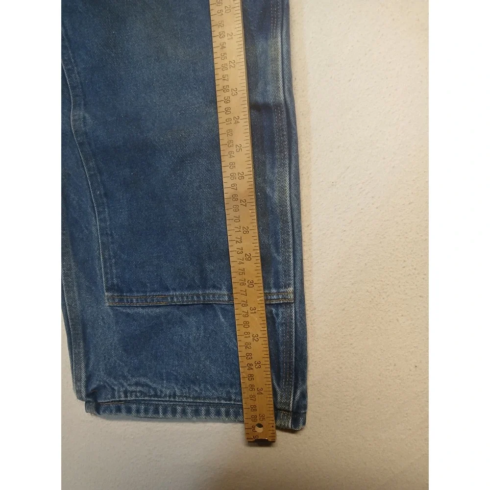 Vintage‎ carhartt double knee jeans workwear hemmed size 38 x 22 B17 DNM